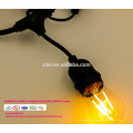 48 Ft LED Outdoor String Lichter mit 15 Lichter und 13 Fuß passenden Verlängerungskabel - Commercial SLT-164